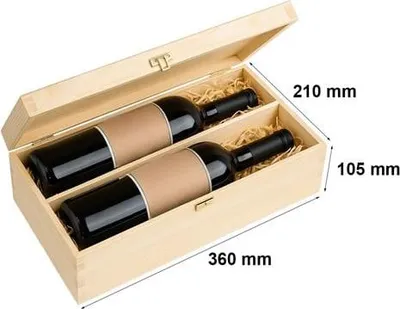 Produktbild von Holzgeschenkbox für Wein K-962