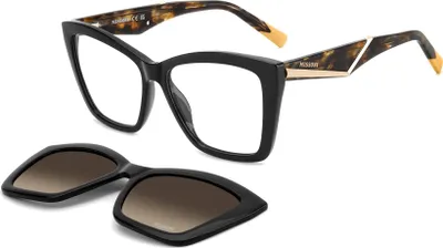 Zdjęcie produktu dla Missoni MIS 0271/C CZARNE/  BRĄZOWE ZCIENKIE POLARYZACYJNE KLIPY 55/15/140 Okulary damskie Okulary