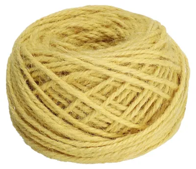 Jute-Kordel 50 m, 3 mm, gelb, DIY-Bastelschnur