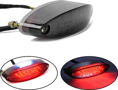 Immagine prodotto di Fanale posteriore moto LED + luce freno e luce continua # E-mark