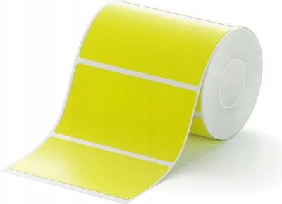 Image de EDIBAZZAR | Étiquettes jaunes 75x40mm 690 pièces pour l'imprimante NIIMBOT K3W