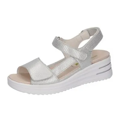 Produktbild von Waldläufer Damen Sandalette H-Dina 795008-187-211 silber, Gr. 37.5 - 40, Leder Vollausstattung,Wechselfußbett