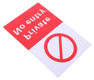 Produktbild von PVC Warnaufkleber „Zutritt Verboten“ Rot 150 x 100 mm mit Klebefläche für sichere Zutrittskontrolle