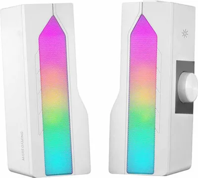 Produktbild von Mars Gaming MSDUOW, 15 W, 15 W, Weiß, Verkabelt & Kabellos, 382 mm, 75 mm