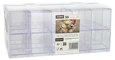 Produktbild von Fingerfood - Schalen, PS eckig 55 ml 4,7 cm x 4,2 cm x 4,2 cm glasklar
