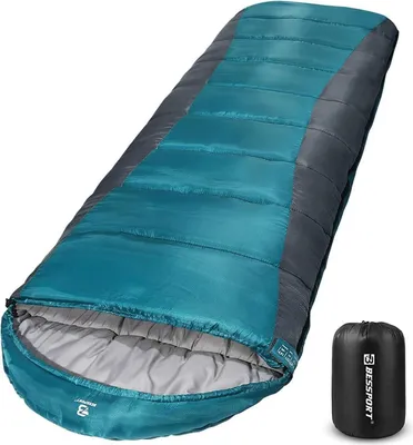 Produktbild von Bessport Schlafsack Camping Winter Leicht Wasserdicht Warm -8°C 20°C Erwachsene