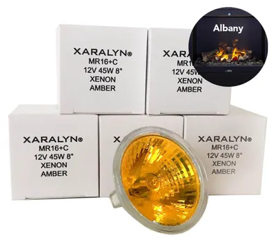 Imagen del producto de Xaralyn Lampen Opti-Myst Albany (pack de 5 unidades) - Marca propia - Lámpara para chimenea de vapor de agua