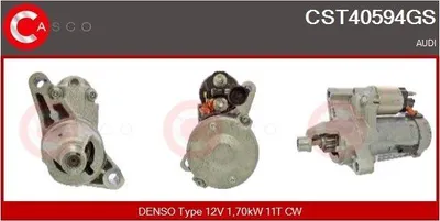 Produktbild von CASCO CST40594GS Starter Anlasser 1,70kW für AUDI A4 B9 Avant (8W5, 8WD) 12V