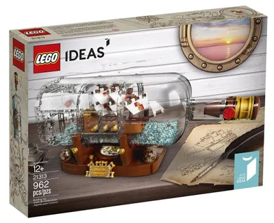 Produktbild von LEGO Ideas Schiff in der Flasche - 21313, Bausatz, 12 Jahr(e), 962 Stück(e), 942 g
