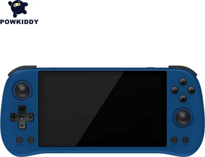 Produktbild von PowKiddy X55 Handheld-Spielekonsole, 5,5-Zoll-IPS-HD-Bildschirm | Unterstützt HD-TV-Verbindung | Unterstützt Controller-Verbindung | Mit 16 GB + 256 GB Spielkarte, blau