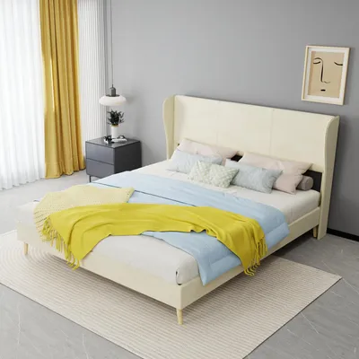 Zdjęcie produktu dla Łóżko pojedyncze z litego drewna, wymiar 90x200 cm, w kolorze białym. Stelaż łóżka z listew, dwie szuflady oraz zagłówek z półką na książki, wykonane z litego drewna sosnowego i płyty MDF