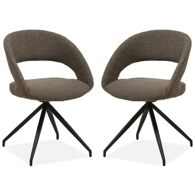 Produktbild von MX Sofa Drehbarer Esszimmerstuhl Yara - Mouse (2er-Set)