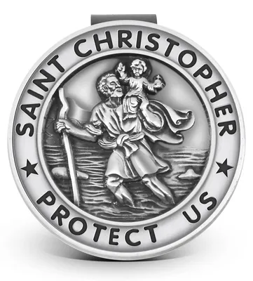 Immagine prodotto di AKITSUMA, portachiavi a forma di Sant'Cristoforo, accessorio per auto, regalo per neopatentati