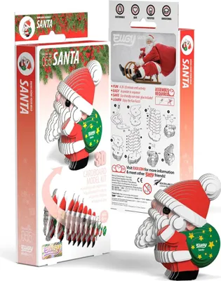 Produktbild von EUGY - 3D Bastelset Weihnachtsmann