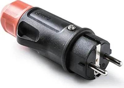 Obrázek produktu pro Famatel Odnímatelná zástrčka 2p+t Ip54 4,8 mm 16 A 250 V černá jedna velikost / EU zástrčka 220 V černá jedna velikost