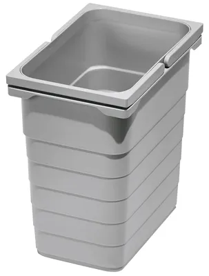 Produktbild von Ninka Abfallsammler 8 Liter alugrau – Einbau-Abfalleimer, Modell 5050
