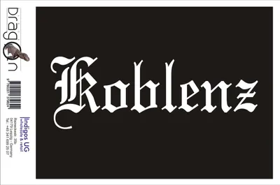 Produktbild von Aufkleber / Autoaufkleber - JDM / Die cut / Auto / OEM - Stadt Koblenz - 200x70mm pink - Heckscheibe / Heckscheibenaufkleber