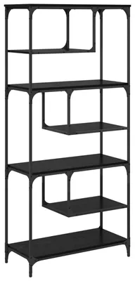 Produktbild von vidaXL Bücherregal Schwarz Eichen-Optik 81 x 36 x 176 cm Holzwerkstoff