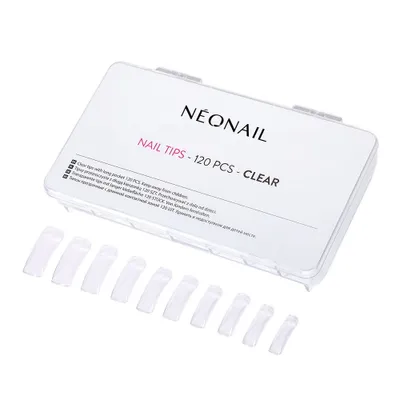 Produktbild von NeoNail Priehľadné nechty s dlhou vreckovkou, 120 ks