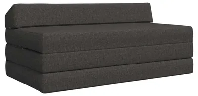 Produktbild von Klappsofa Bett Dunkelgrau 120 x 60 x 49 cm Stoff
