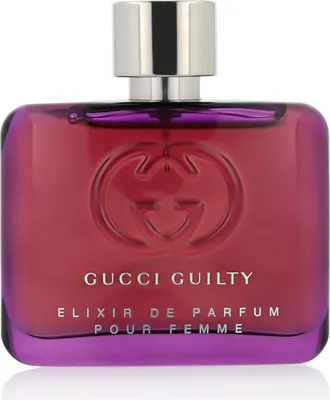 Produktbild von Gucci Guilty Elixir de Parfum, Frauen, 60 ml, Mandel, Bergamotte, Violett, Duftblüten, Rose, Patschuli, Tonka-Bohne, Vanille, Spray