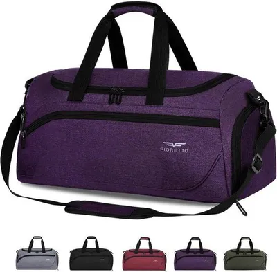 Produktbild von Famanu Sport- und Reisetasche 35L mit Schuhfach und wasserdichtem Fach - Schwarz