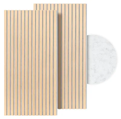Obrázok produktu pre Akustické panely ISOISL, nástenné panely, 120x60 cm, biela jelša, sivý filc, UV ochrana, 2 kusy