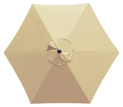 Produktbild von Ersatzbezug Sonnenschirm 8 Streben 3m wasserdicht UV-beständig beige Ersatzstoff für Gartenschirm und Terrassen-Schirm