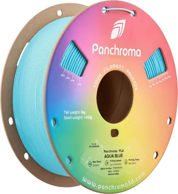 Produktbild von Polymaker Panchroma Basic PLA Filament, 1,75mm, 1kg - Farbton: Aqua Blue
