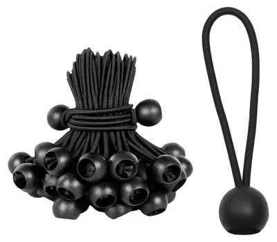 Produktbild von Elastische Spanbänder mit Kugel, 30 Stück, 10 cm, für Befestigungen