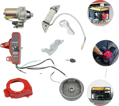 Immagine prodotto di Kit di avviamento elettrico, compatibile con GX160/GX200, struttura resistente, versione standard