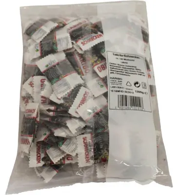 Zdjęcie produktu dla Haribo Liquorice Snails Minis pikantne zwijane sznureczki 100 sztuk