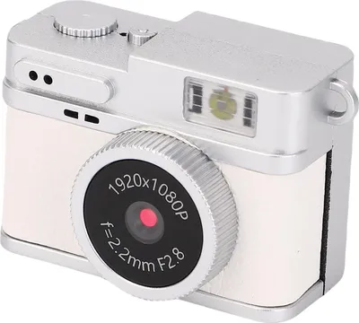 Zdjęcie produktu dla Aparat cyfrowy, 1080P, 20 MP, ekran 0,96 cala, mały brelok do kluczy, kamera wideo do fotografii, jazdy na rowerze, wspinaczki górskiej, biały