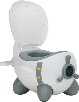 Produktbild von Puck Flugzeug Töpfchen Weiß / Grau