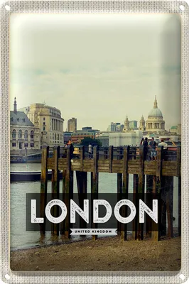 Produktbild von Blechschild Reise 20x30cm London Architektur