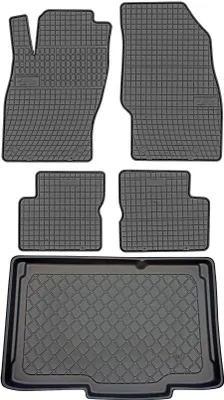 Produktbild von Opel Corsa D Schrägheck (2006-11/2014) - SET: Gummifußmatten + Kofferraummatte