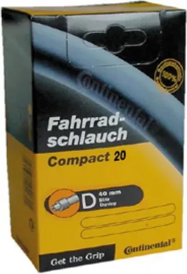 Produktbild von Continental Compact Dunlop 40 Mm Fahrradschlauch Schwarz 24´´ / 1.25-1.75 Schwarz 24´´