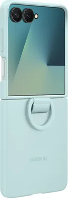 Produktbild von Samsung Ring Case (Silicone) fr Galaxy Flip7 Light Cyan