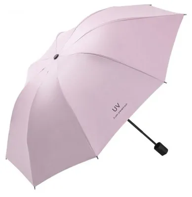 Produktbild von Winddichter Reiseschirm, kompakter Falt-Umkehrschirm, rosa