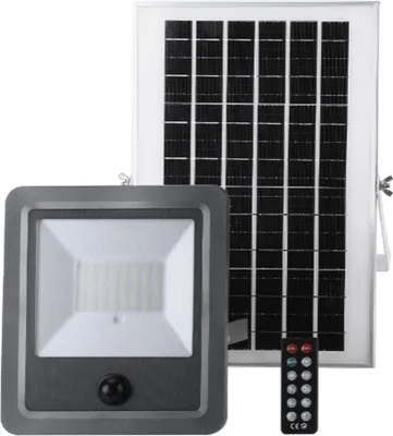Zdjęcie produktu dla EDM Floodlight 31862 100 W 1200 Lm Solarny czujnik ruchu pl (6500 K)