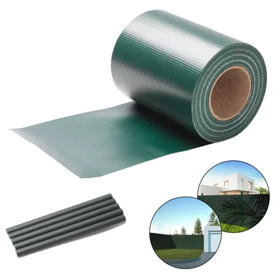Obrázok produktu pre Fiqops 4x 70m fólia na ochranu súkromia Gartenfreude Film PVC fólia na plot Pásy na ochranu súkromia, zelené