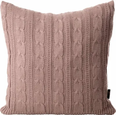 Zdjęcie produktu dla Poszewka na poduszkę AKRYL/2 45x45 różowy wzór w kable