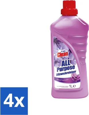 Produktbild von At Home - Clean - Allzweckreiniger - Blumig - Erfrischend - 1 L - Vorteilspack - 4 Stücke