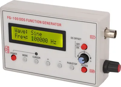 Imagen del producto de Generador de señales DDS, 1 Hz a 500 kHz, onda sinusoidal, onda cuadrada, onda diente de sierra, onda triangular. Accesorio