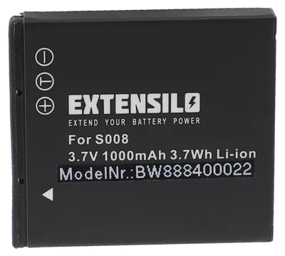 Produktbild von EXTENSILO Akku kompatibel mit Leica C-Lux 2 Kamera (1000 mAh, 3,7 V, Li-Ion)