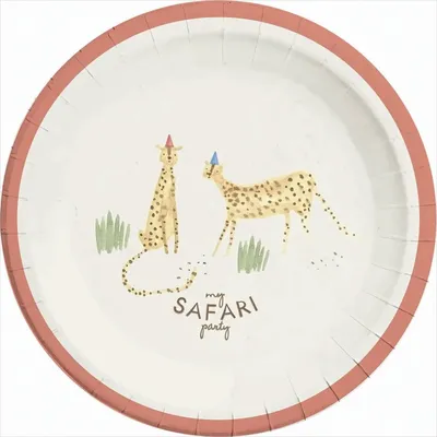 Obrázok produktu pre Papierové taniere Safari, 23 cm, 8 ks