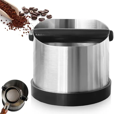 Abklopbox für Siebträger, Edelstahl, 700 ml, Kaffeesatzbehälter