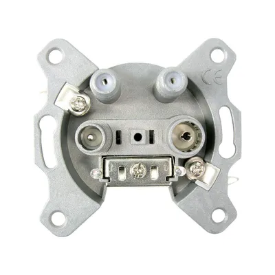 Produktbild von Televes 516110, 2x SAT + TV + Radio, Weiblich, Weiblich, Weiß, 76 mm, 40 mm