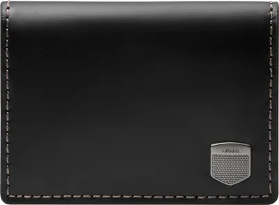 Produktbild von FOSSIL Leder Kartenetui Hayes Card Bifold Black schwarz