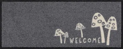Produktbild von Salonloewe WELCOME MUSHROOMS Fußmatte Wohnmatte 30 x 75 cm